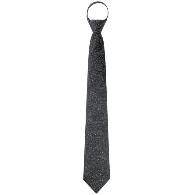 CORBATA PREATADA INSPIRAR CHIC PARA EL DÍA DEL PADRE, TEXTURA AJUSTABLE, CORBATA CON CREMALLERA PARA NEGOCIOS FORMAL, NEGRO, TALLA ÚNICA