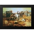 thumbnail image 2 of Russell, Charles M. 18x13 Black Modern Framed Museum Art Print Titled - A Doubtful Visitor, 2 of 5
