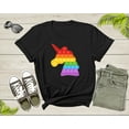 thumbnail image 2 of Cool Colorful Unicorn Pop It Fidget Shape Multicolor T-Shirt Unicorn Graphic Design Lover Gift T Shirt for Men Women Girls Boys Tshirt, 2 of 8