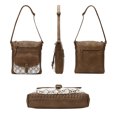 thumbnail image 3 of KouLi Buir Crossbody Purses for Women PU Leather Shoulder Handbags Multi Pockets Straw Weaving Design, 3 of 7
