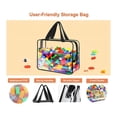thumbnail image 3 of Paquete de 6 Bolsas de Almacenamiento de Juguetes, Bolsas de Almacenamiento Transparentes Reutilizables con Bolsillo Frontal, Bolsas Organizadoras de Juguetes A Prueba de Agua, 3 of 10