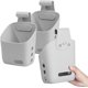 thumbnail image 1 of Cesta de almacenamiento colgante gris de 3 piezas, caja de almacenamiento colgante, organizador de mesita de noche, caja de cesta de almacenamiento colgante para dormitorio, baño, cocina, 1 of 5