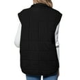 thumbnail image 3 of Fmbrln Puffer Vest for Women Full Zip Up Sleeveless Lightweight Quilted Jackets Fall Winter Fashion Solid Down Coat with Pockets, 3 of 7