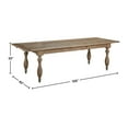 thumbnail image 2 of Belle Meade 106-inch Butterfly Leaf Extension Dining Table, Pine, 2 of 3