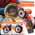 thumbnail image 2 of NFTIGB 12V 19500RPM Mini Angle Grinder Tool[cite: 1], Handheld Cutter for Wood Stone Steel, 2.95 inches / 75mm Disc, 2 Batteries Included, 220V EU Plug, 2 of 9