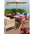 thumbnail image 5 of Outdoor Tablecloth with Umbrella Hole for Patio/Picnic/Party/Camping, Red Trees Waterproof Table Cloth Rectangle Table Cover Washable, Country Forest Branches Nature Light View (60"x 102"), 5 of 9