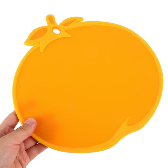 RENACLIPY Chopping Boards for Kitchens Fruit Shaped Cutting Board Orange 1Pcs