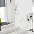 thumbnail image 2 of ToppiJoy 5" U-shaped Handrails for Outdoor Steps, Upgraded Wall Mount Handrail for Indoor, Stair Railing for Garage Porch Garden Entry Steps, White, 2 of 15