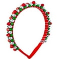 thumbnail image 2 of Yoyauz Christmas Bell Headband Ladies Girl Cute Silver Green Red Headband Christmas Holiday Iewelry, 2 of 5