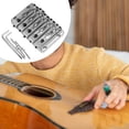 thumbnail image 4 of BELOVING 5 String Bass Bridge Metal Replace Part Sturdy Repairing Fixed Saddle Bridge silver, 4 of 10