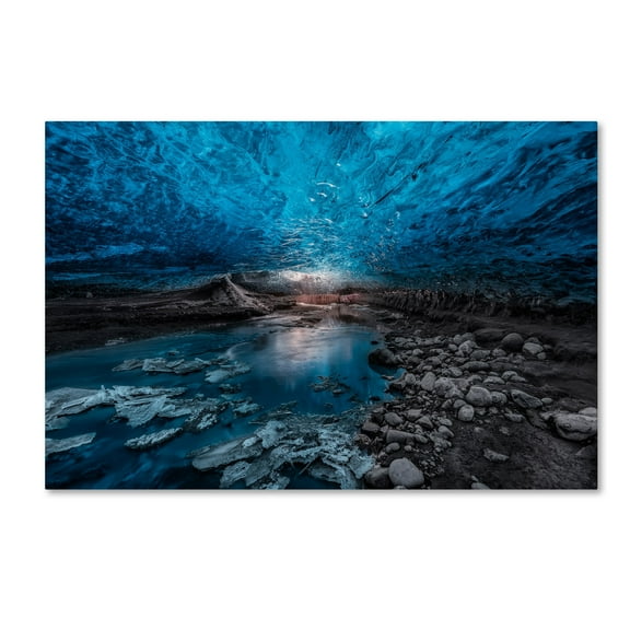 Javier De La 'Ice Cave' Canvas Art