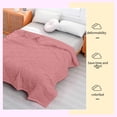 thumbnail image 4 of Nvzi Pink Summer Quilts, 100*150cm Thin Quilt, Light Weight Quilts Coverlet for Summer, Breathable, cool & comfortable,Soft Comfortable Quilts for Bed, Machine washable,1 Piece, 4 of 4