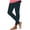 Navy, variant on Womens Print Leggings Casual Summer Yoga Workout Compression Pants with Pockets