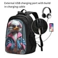 thumbnail image 2 of Yiaed Lady Duck Print Laptop Backpack,Business Travel Durable Laptops Backpack with USB Charging Port,Water Resistant College Computer Bag, 2 of 5