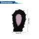 thumbnail image 4 of Accesorios de Casco de Motocicleta Decoración Orejas de Conejo Rizadas de Lana para Cascos de Motocicleta Bicicleta Esquí Color Negro Pegatina 1 Juego, 4 of 6