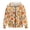 Fall Maple Acorn Print, variant on Halloween Skull Pumpkin Print Oversized Zip Up Hoodie for Women Long Sleeve Hooded Sweatshirt Casual Loose Fit Jacket with Pockets for Festival, Daily Wear, M