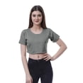 thumbnail image 1 of Moomaya T-shirt Court à Col Rond pour Femmes, Manches Courtes, Été, Coupe Ample, 1 of 7