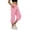 Pink, variant on Womens Cropped Jogger Pants High Waisted Drawstring Sport Baggy Lounge Capris with Pockets, L