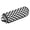 Black and White Stripes, variant on Hair Tools Storage with Heat Resistant Mat- Butterfly Print Curling Iron Travel Bag/Flat Iron Case for Women