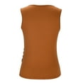 thumbnail image 7 of fatyb Tank Tops for Women Side Ruched Wrap V Neck Tops Sleeveless Casual Basic Women's Summer Shirts, 7 of 7