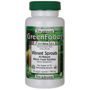 Swanson Vibrant Sprouts 500 mg 60 Veg Caps