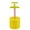 Yellow, variant on Manual Ice Cream Ball Maker with Multi Hole Mold and Ergonomic Handle for Homemade Frozen Treats and Kitchen Use