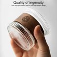 thumbnail image 4 of Oiur 130ml Tea Cup Japanese Style Transparent Glass Teacup Drinking Mug Daily Use, 4 of 7