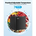 thumbnail image 4 of VEVOR Mini Fridge 1.6 Cu.Ft Single Door Compact Small Refrigerator Dorm Black, 4 of 9