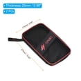 thumbnail image 2 of Funda para palas de ping pong Uxcell 10.8" x 7" Funda para raquetas de tenis de mesa, bolsa de contenedor de cubierta suave, paquete de 2, 2 of 6