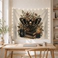 thumbnail image 5 of Skull Moth and Evergreen Wreath Tapestry, 5 of 7