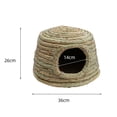 thumbnail image 3 of Casa tejida a mano, refugio, escondite, cama, estable, duradera, cómoda, nido, para masticar Grande, 3 of 9