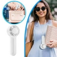 Jrocdr Mini Portable Fan Powerful Handheld Fan Cute Design 3 Speed