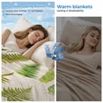 thumbnail image 2 of Green Summer Botanical Cooling Blanket, Lightweight Breathable Summer Throw Blanket with Double Sided Cold Effect, Tropical Plants Farmhouse Picnic Beach Blankets Bed Sheet for Hot Sleepers 30"x40", 2 of 8