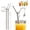 2pc, variant on Fishing Straw, Funny Fishing Themed Metal Straws, Reusable Stainless Steel Drinking Straw with Hanging Fish Charm, Interactive Swaying Drinking Accessory for Adults Fish Lovers Party Drinkers