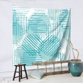 thumbnail image 3 of YFYANG Green Line Geometric Texture Tapestry, Bedroom Dormitory Living Room Decoration Tapestrys Wall Hanging , 59 x 59 in, 3 of 9