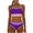 Purple., variant on Agkizg Stylish Solid Color Two Piece Bikini Set,Comfortable Kids Swimsuit,Cute Bathing Suits for Beach Vacation (Girl or Girl Plus)