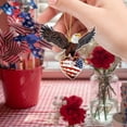 thumbnail image 2 of ​​2D Flat Acrylic Eagle & Flag Car Pendant, Patriotic Vehicle Decoration for Independence Day Road Trips & Outdoor Celebrations​​, 2 of 5