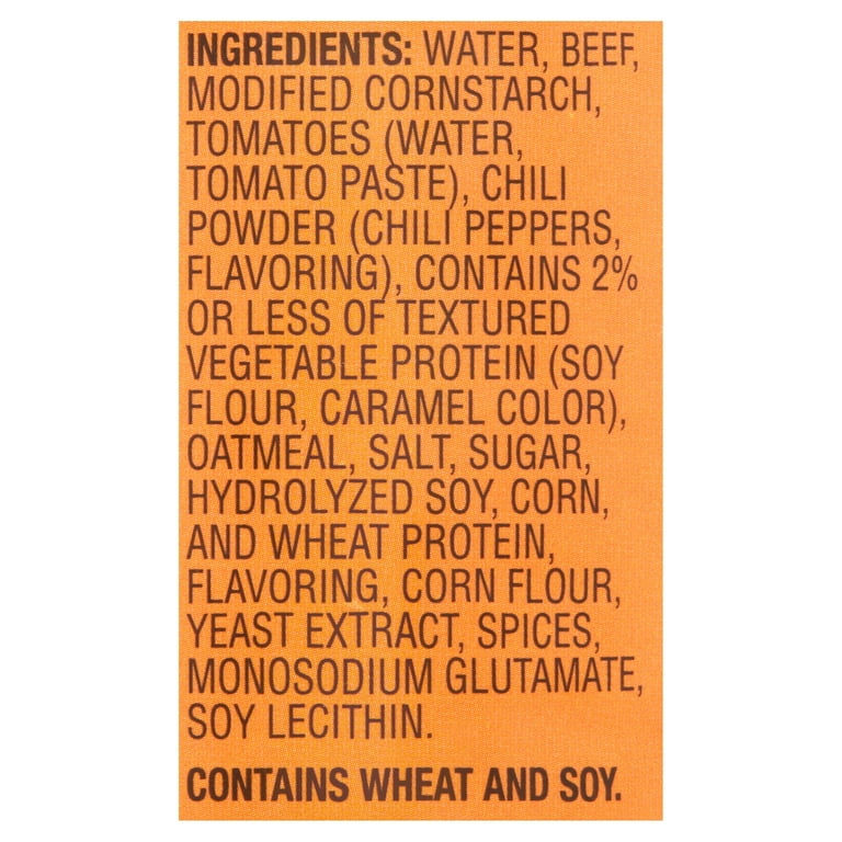 Great Value Chili 15oz in Steel Can with Real Beef and 14g Protein