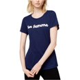 thumbnail image 1 of maison Jules Womens La Femme Graphic Camiseta, Azul, XX-Small, 1 of 2