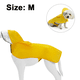 thumbnail image 2 of Chubasquero impermeable para perros con poncho con capucha, chaqueta impermeable amarilla ajustable para mascotas con orificio para correa, 2 of 6