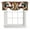 Multicolor, variant on Rooster Tie Up Valance Curtains for Windows, Kitchen Curtains Window Shades, Vintage Rustic Farmhouse Style Oil Painting Light Filtering Roman Curtain Valances for Bedroom/Bathroom/Cafe 42"x18"