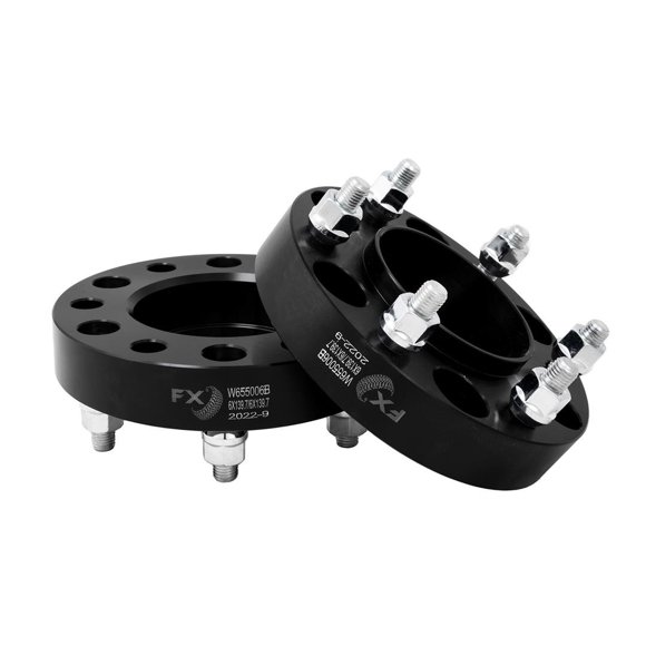 Fits 2021-2024 Ford Bronco FX Wheels Wheel Spacer W655006B FX Wheel Spacer; 6 x 139.7 Millimeter/6 x 5.50 Inch Bolt Pattern; 1-1/4 Inch Thickness; Wheel Stud Mount; 93.1 Millimeter Hub Size; Black