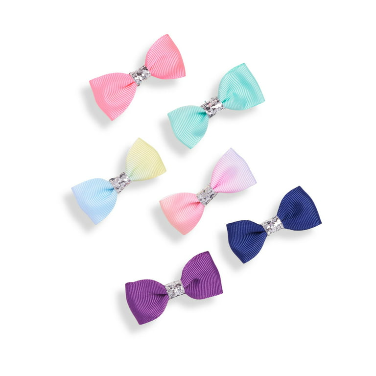Gimme Ribbon Bow Hair Clip, Multi-Colored, 6 ct, Infant Unisex, Size: Small