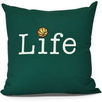 Life   Ball Word Print Outdoor Pillow