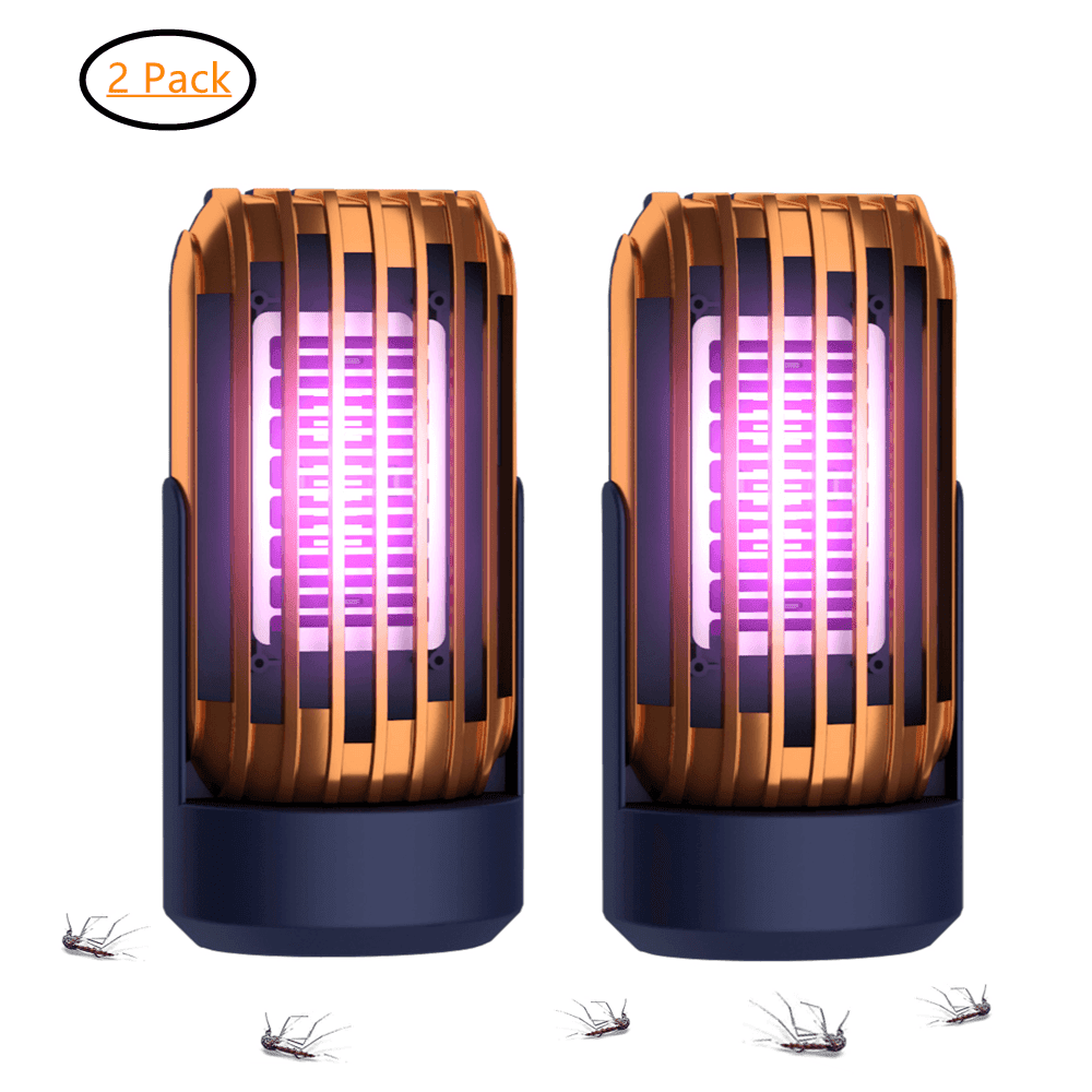 2 Pack Indoor Bug Zapper, Mosquito Killer Electronic Insect Killer Fly Trap, Mosquito Zapper with LED for Home, Kitchen