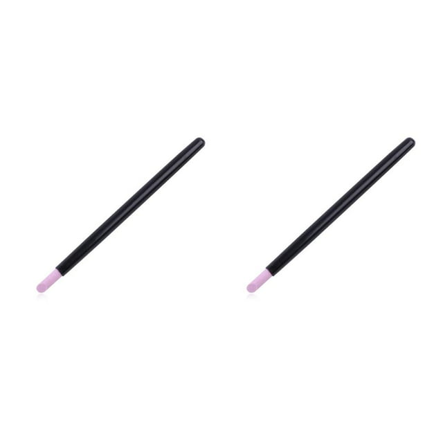 relayinert Grinding Pen Nail Crafting Powder Dead Reusable Sculpture Tools Single-ended Professional Manicure Brush for Using Black 1pcs 2Set