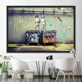 thumbnail image 5 of Banksy Boy Wall Decor, Banksy Wall Decor, Chill The Out Canvas Art, Banksy Life is Short Canvas, Banksy Art, Graffiti Canvas Art, Canvas Wall Decor - Black Framed, 5 of 6