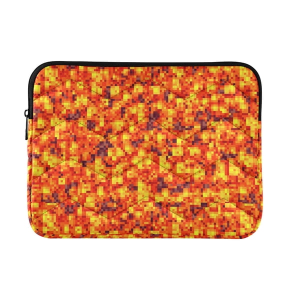 JIALIOU Laptop Sleeve Case with Zipper 13-13.3/15-16 Inch Compatible with MacBook HP Lenovo Dell ASUS Acer, Lava Pixel Art