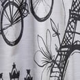 thumbnail image 4 of Designart 'Vactor Illustration Paris Eiffel ' Mid-Century Modern Curtain Panel, 4 of 5