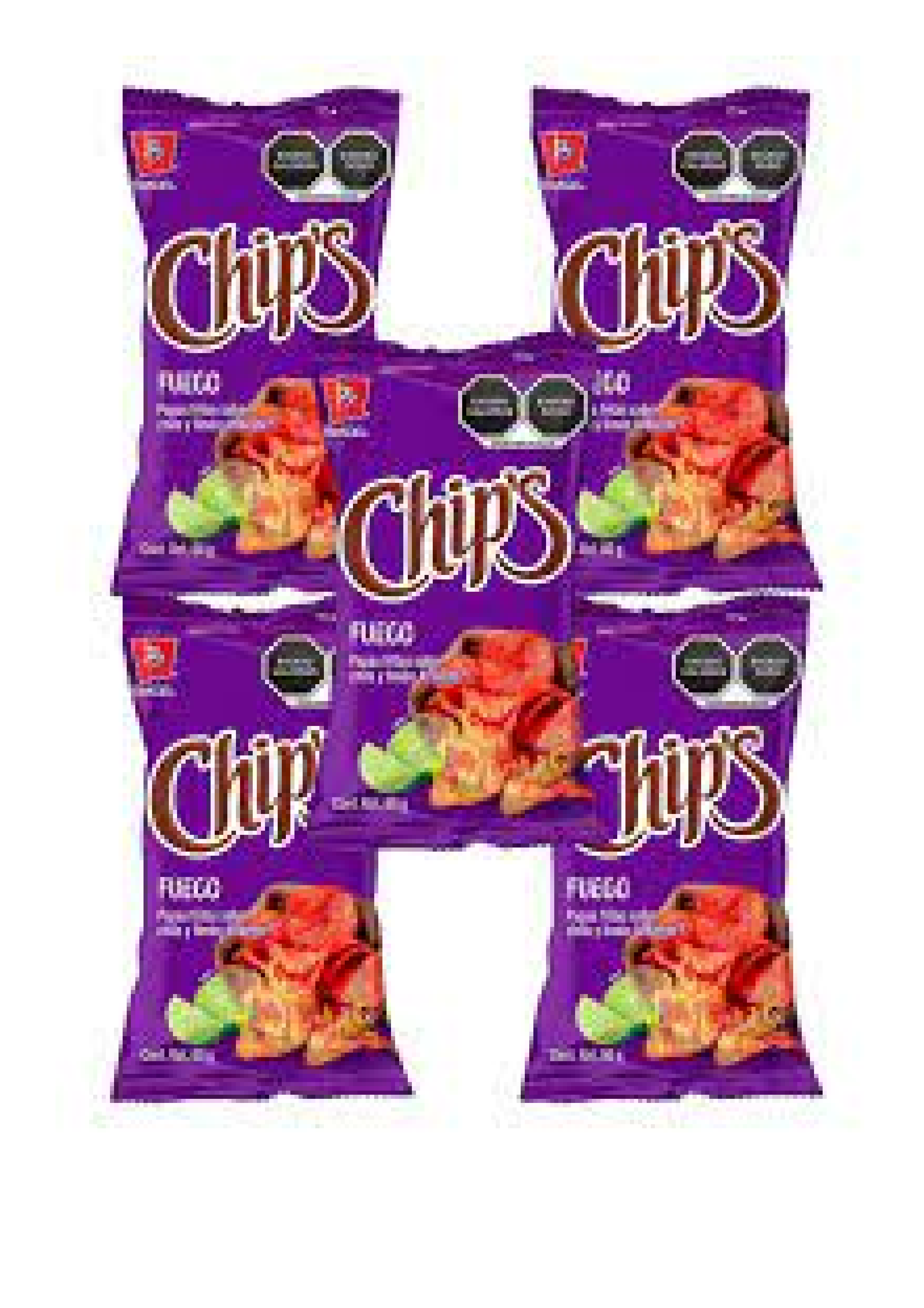 CHIP'S BARCEL PAPAS FRITAS SABOR CHILE Y LIMON - 170 G